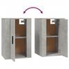 Wall Mounted TV Cabinet Concrete Grey 40 x 34.5 x 60 cm