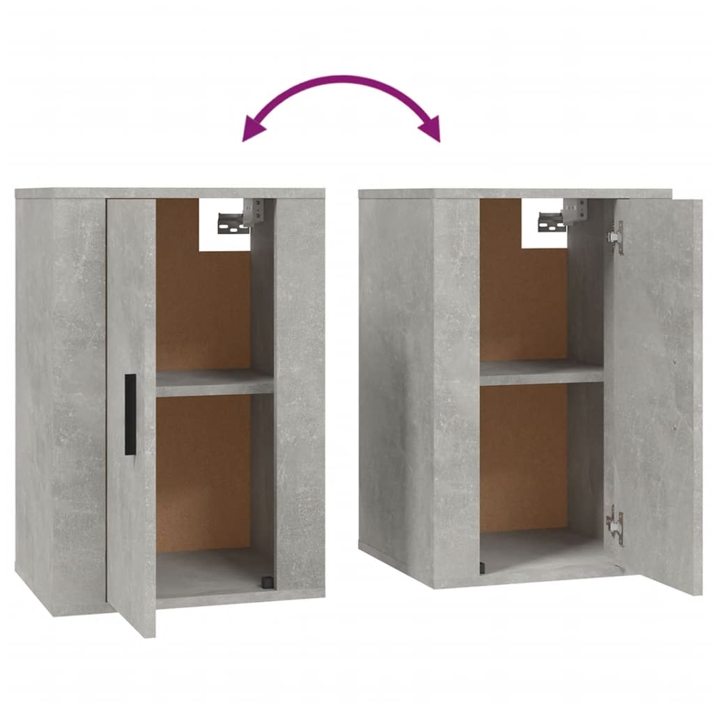 Wall Mounted TV Cabinet Concrete Grey 40 x 34.5 x 60 cm