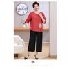 Summer Dress with Three-quarter Sleeves Plus Fat for Middle-aged and Elderly People New Chinese Style National Style Embroidery