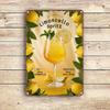 Vintage Limoncello Spritz Metal Sign   Retro Wall Art with Lemon  Mint Design Durable Bar Decor for Home Kitchen Cafe