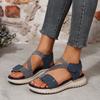 Keilsandalen in Übergröße Damen Sommer 2025 neue Mode ku neue Klettverschluss-Sandalen Damen