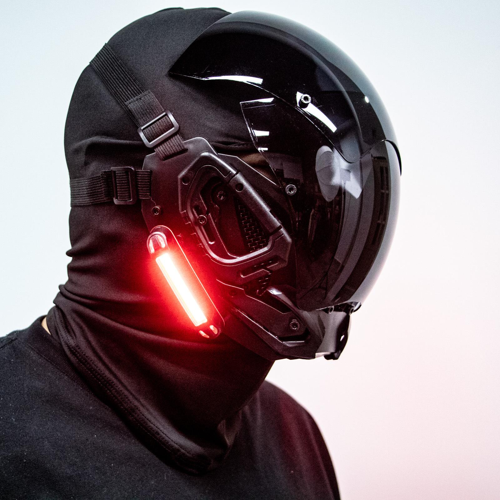 Cyber Punk Mask With Side LED