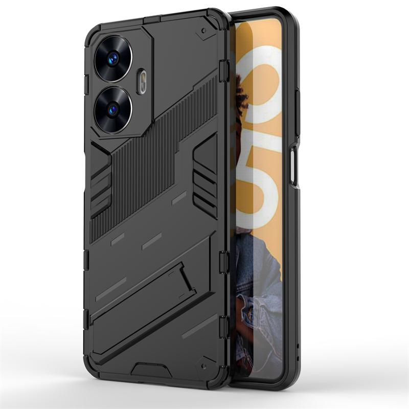 For Realme C55 Case Protective Phone Holder Case For Realme C55 Cover Invisible Bracket TPU Armor Realme C55 Case