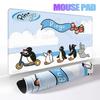 Cartoon Penguin Pingu Pattern Mouse Pads Anti-slip Rubber Computer Keyboard Mats Gamer Balance Decoracion Deskmat Laptop Carpets