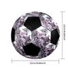 Soccer Ball Colorful Machine Stitched PVC Size 5 Team Training Competition Ready Durable High-Bounce Cool Sports Gift