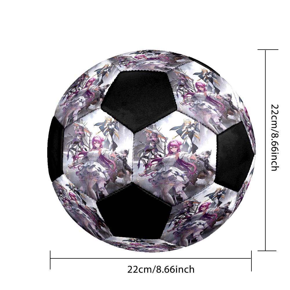 Soccer Ball Colorful Machine Stitched PVC Size 5 Team Training Competition Ready Durable High-Bounce Cool Sports Gift
