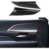 Crosselec Carbon Fiber Style Interior Door Panel Trim Cover Accesssories for Toyota Grand Highlander 2024-2025