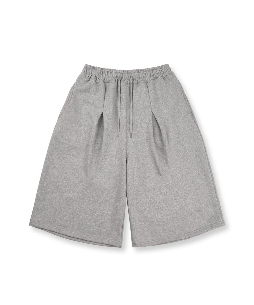 EASY NO EASY Star Lettering Patch Bermuda Sweatpants - Gray