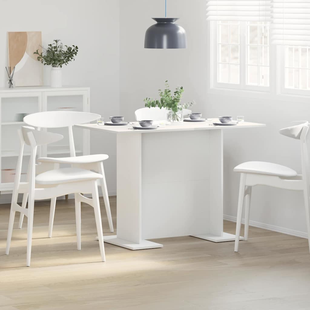 Tavolo da pranzo bianco 110 x 60 x 75 cm Legno ingegnerizzato