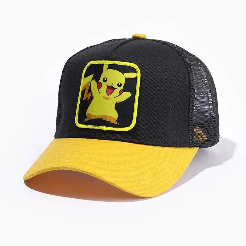 Anime Cartoon Baseball Caps Men Snapback Hip Hop Hats For Women Cotton Sun Mesh Hat Streetwear Breathable Visor Trucker Bones