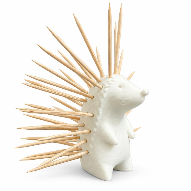 Collectible Cute Hedgehog Toothpick Holder, Animal Shape Desktop Storage Box, Kitchen Counter Decor & Creative Home Gift
