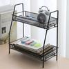 Kitchen Spice Rack Desktop Stand Seasoning Organizer Tabletop Condiment Bottles Supplies Wrought Iron