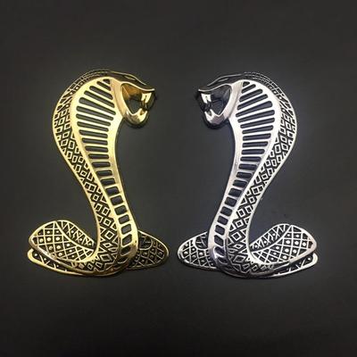 Serpiente Cobra Metálica 3D Cobra Emblema 3D Pegatina Metal Auto Coche