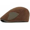 HT4977 Berets Autumn Winter Caps for Men Women Artist Painter Corduroy Beret Hat Male Female Ivy Flat Cap Adjustable Beret Caps