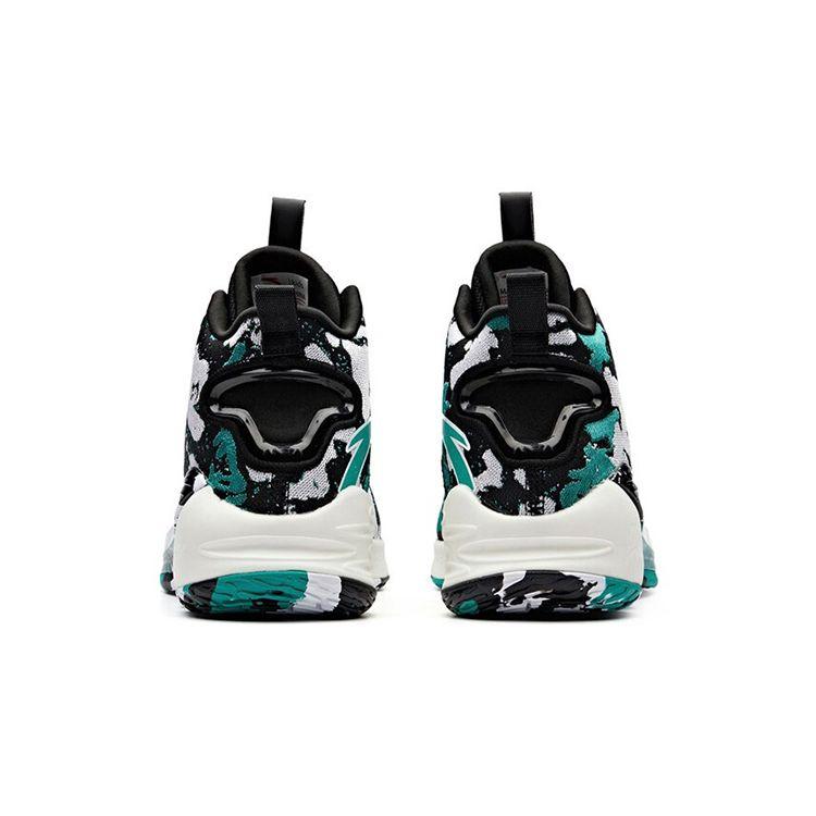 Anta Kids KT4 Thompson 4 Non-Slip Wear-Resistant High-Top Basketball Shoes Kids Sneaker Black White Green A31851199-5