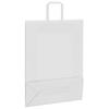 Paper Shopping Bags 250 pcs with Handles White 32 x 12 x 42 cm