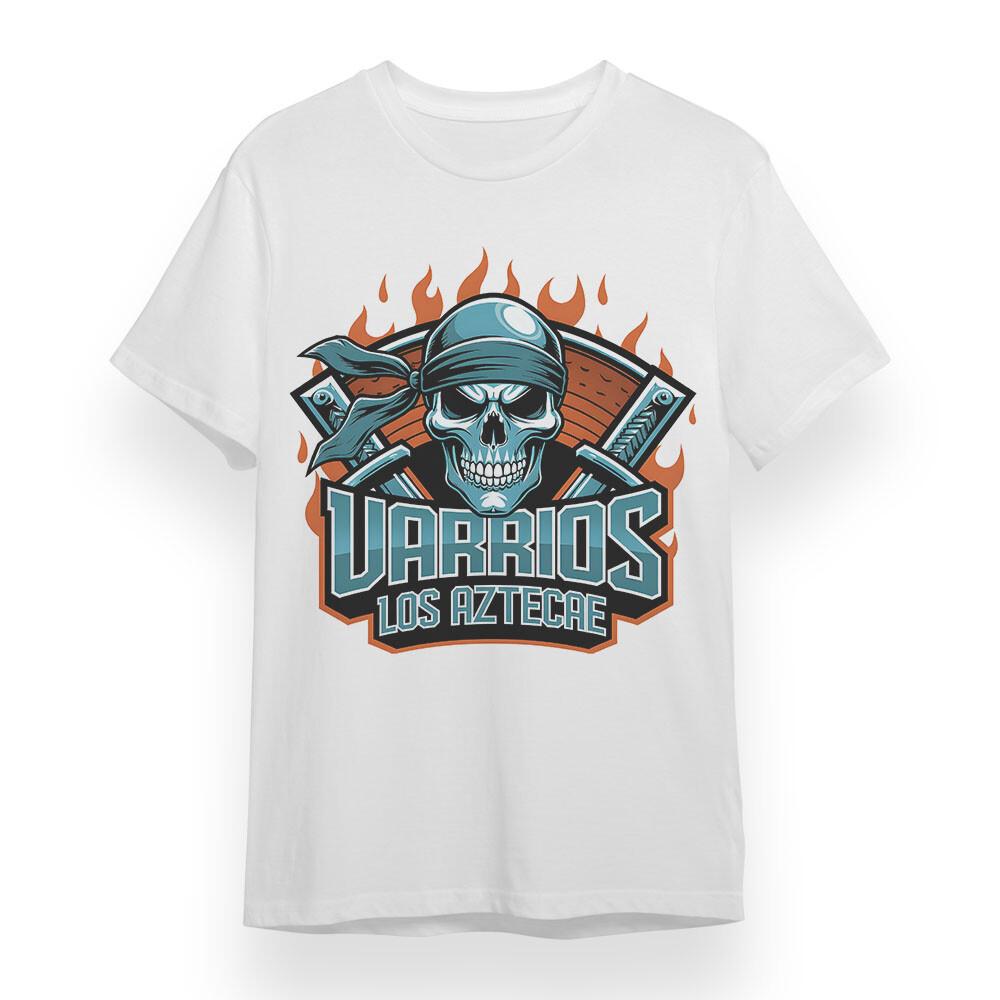 

Men s Classic T-shirt With Aztec Warrior Unisex White 100% Cotton Plus Size Tee 3XL