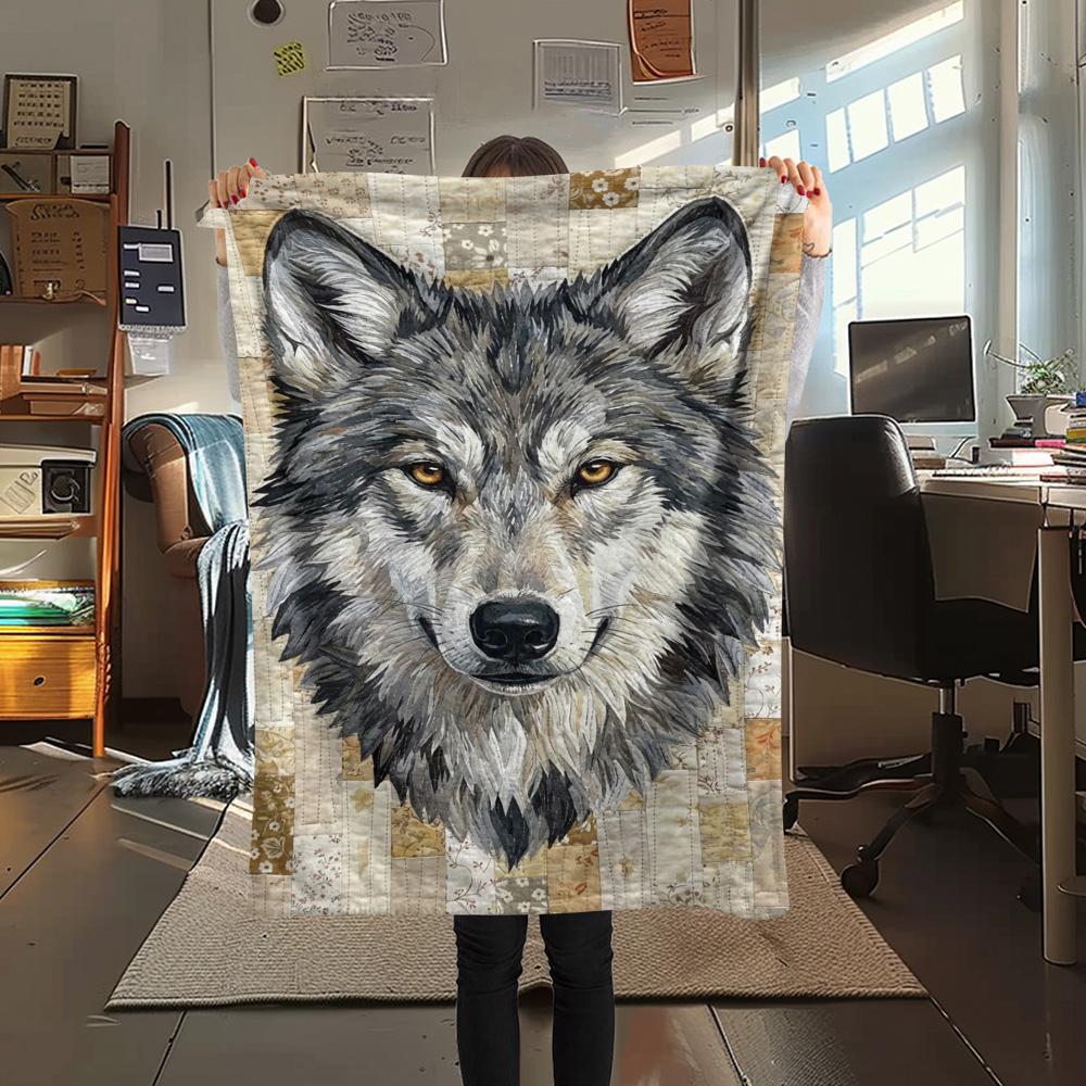 1PC Art Print Decor Print FlAannel Blanket, High quality Comfortable for All Seasons, Home Decor, Warmth and Comfort