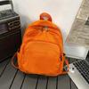 Solid Color Backpack Girl Casual Daypacks Canvas Backpack Student School Backpack Travel Backpack Aesthetic Backpack