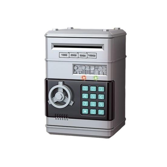 Mini ATM Piggy Bank with Password, Auto-Roll Money Saving Box, Electronic Coin Cash ATM Machine, Birthday Gift for Boys Girls