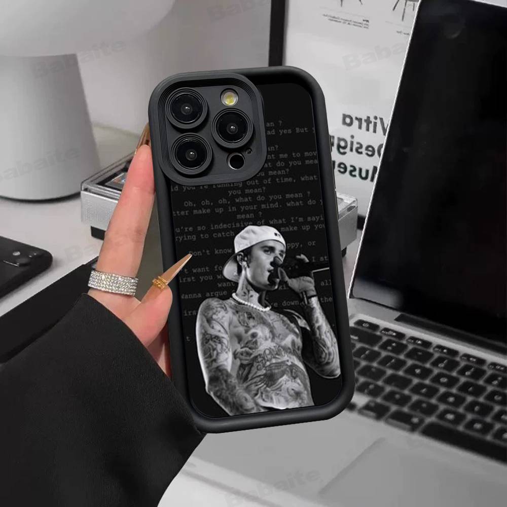 Singer Justin B-Bieber Phone Case For IPhone 17 16 15 14 Plus 13 12 11 Pro Max Silicone Cover