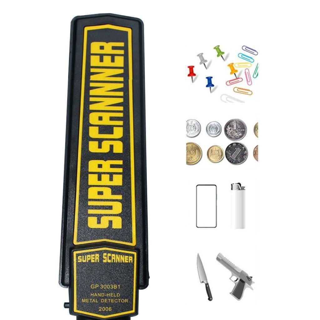 Portable Handheld High Precision Metal Detector Sound Vibration Double Alerts Body Security Scanner