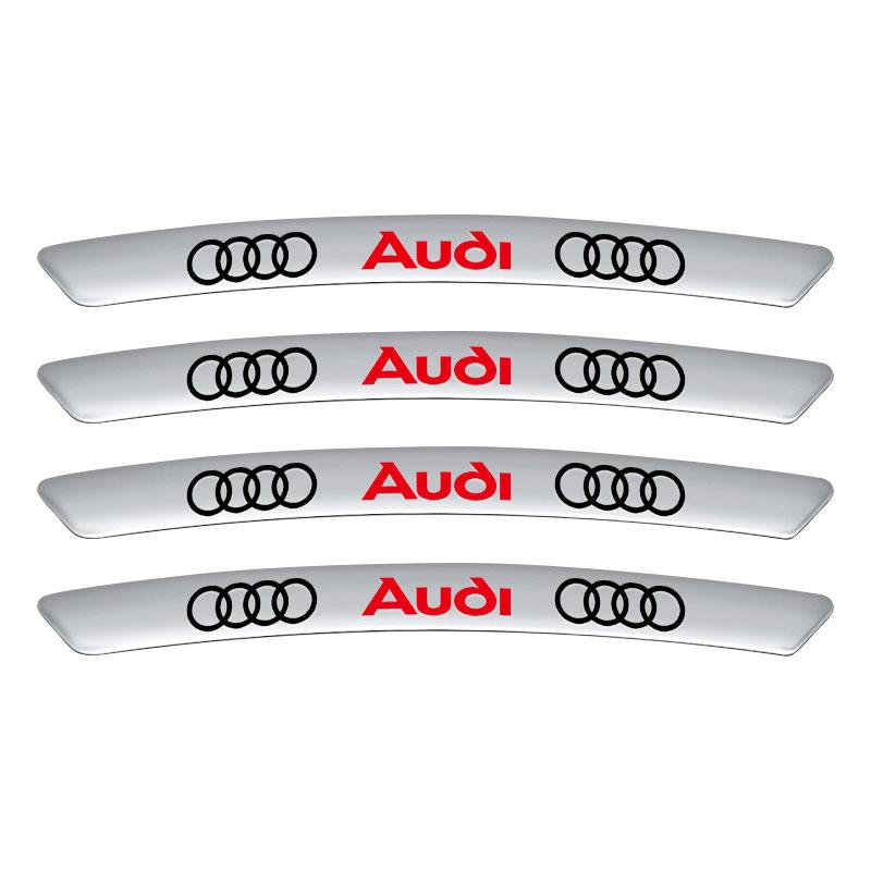 4 Buc. Aluminiu Autocolant Emblema Butuc Roată Auto Decor Jantă Anvelopă Decal Pentru Audi C5 C6 C7 A4 B6 B8 B7 A6 A3 A5 Q3 Q5 Q7 8P S3 S5 S1 S4 S2 RS3 RS4 RS5 RS6 RS8