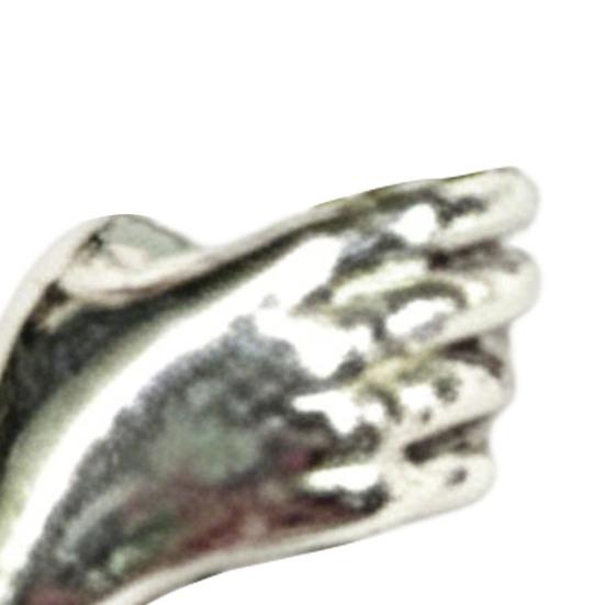 Broche Speld Verse Bloemen Compacte Legering Bloemenhouder Handvormige Houder Past op Jurken Overhemden Veelzijdig Speldje
