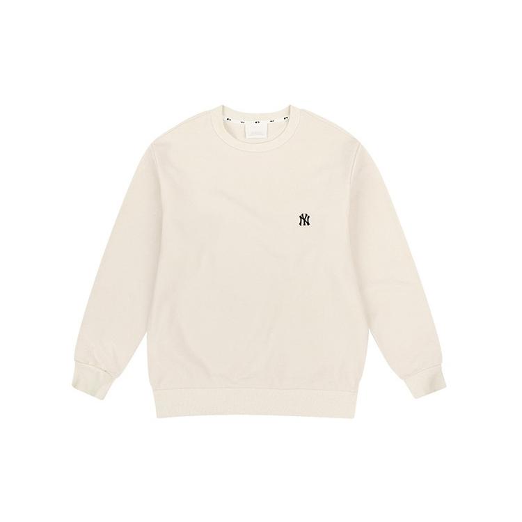New MLB Sweatshirt Unisex Ivory White 31MT02941-50I
