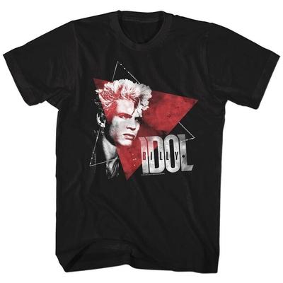Camiseta Musical BILLY IDOL Negra Hombre S-234XL A289 Camiseta Unisex