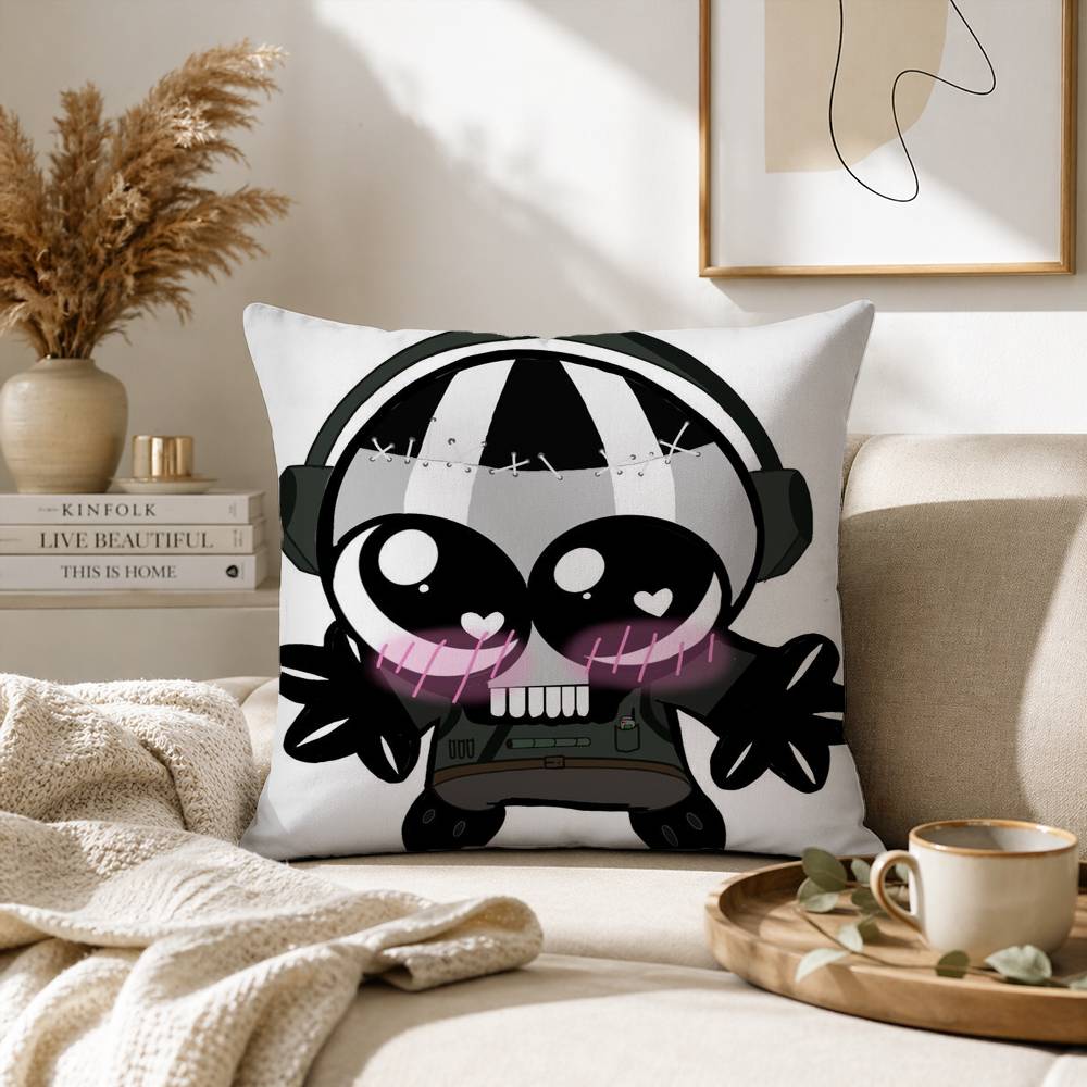 CCall of DDuty Ghost Chibis Pillow Case for Sofa Living Room Home office Decor Protective Cover