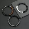 Men Braclet New Fashion Men Tiger's Eye Lava Hematite Stone Spiritual Bracelet 8mm Strand Braclet Pulseras Hombre