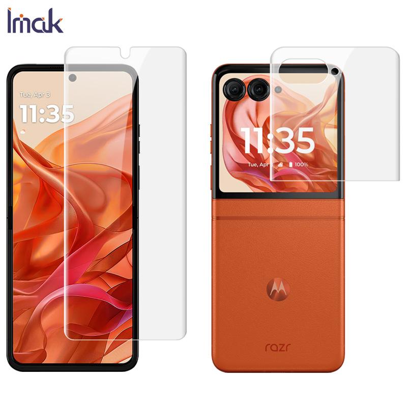 

Для Moto Razr 50 / Moto Razr 2024 стекло IMAK гидрогелевая пленка 4-го поколения основной экран + второй экран 1 комплект Moto Razr 50