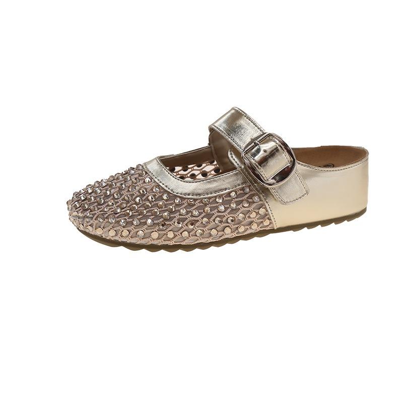 Height-increasing Thick-soled Shoes Rhinestone Shoes Flip-flops New Style Cool Slippers