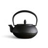 Logia Associates Nambu Ironware Kettle "Arare" 0.6L Black, Made In Japan, Heatable Over an Open Flame, Tea Ceremony Utensil, Teapot, Iron Supplement (