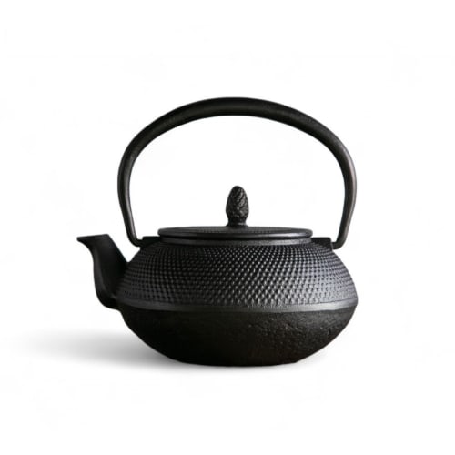 

Logia Associates Nambu Ironware Kettle Arare 0.6L Black, Made in Japan, Heatable over an Open Flame, Tea Ceremony Utensil, Teapot, Iron Supplement (