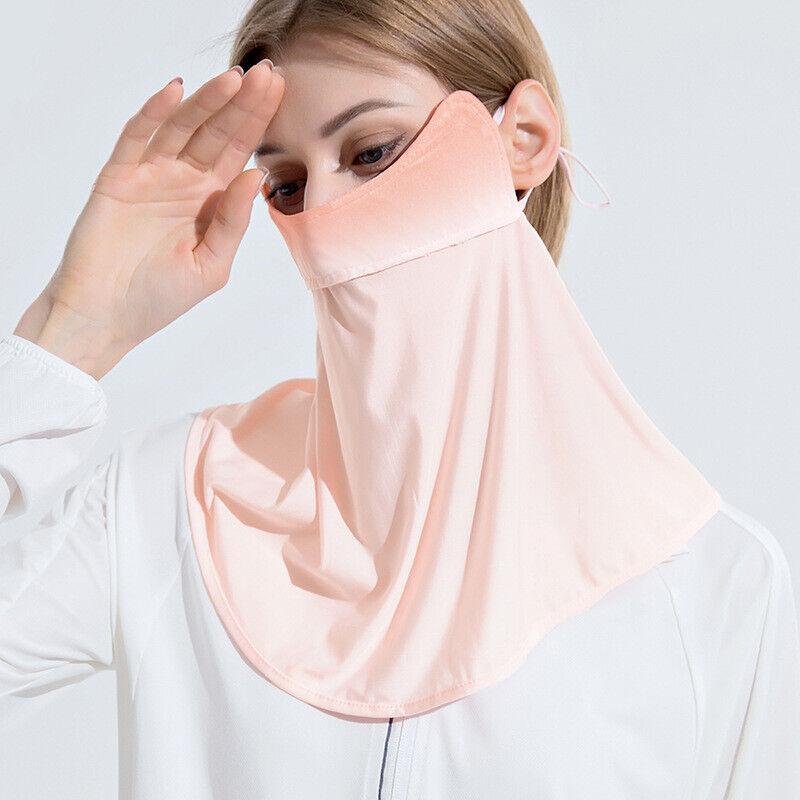 2024 Neu Sommer Damen Sonnenschutz Staubdicht Gesichtsbedeckung Schal Halswickel Outdoor Radfahren Laufen Atmungsaktive Schals