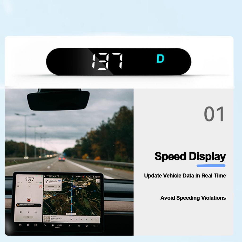 HUD Head Up Display For Tesla Model 3/Model Y Auto Electronics HUD Projector Display Speedometer Car Accessories