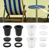 2 Sets Patio Umbrella Hole Loop& Cover Set Silicone Wedge For 2-2.5 Inch Hole Outdoor Table Umbrella Hole Ring