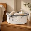 Rope Storage Basket Versatile Coiled with Reinforced Rim Sturdy for Bedroom Shelves,