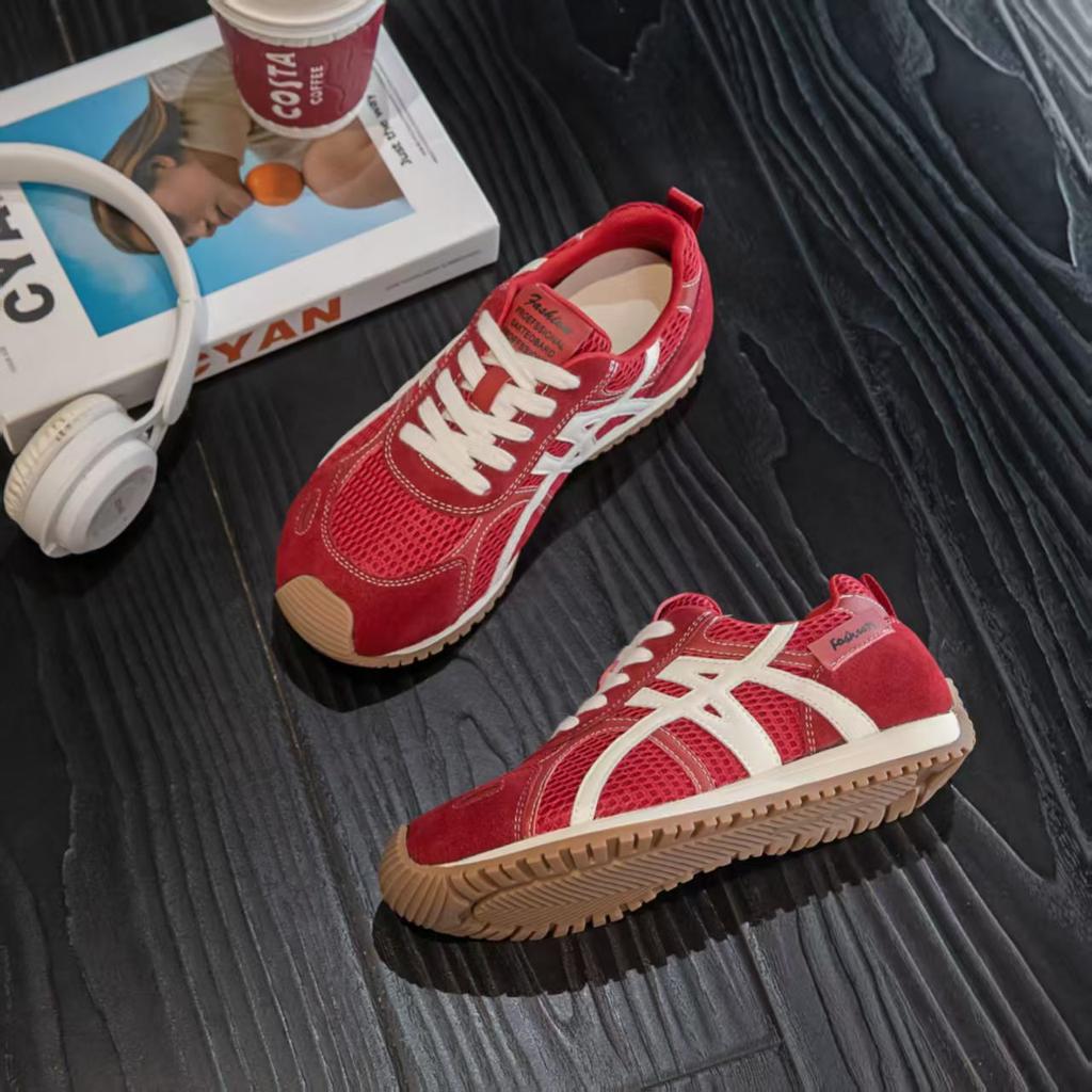 Leather women's little white shoes, new single-net breathable sports and leisure shoes, versatile thick soles