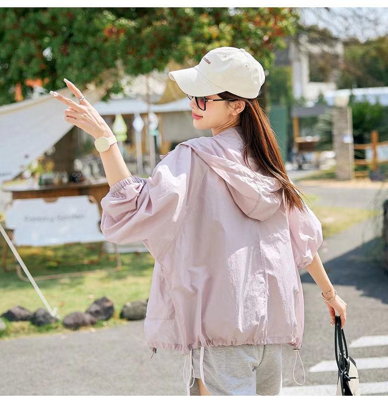 2026 Women's Summer Sun Protection Quick-Drying Hooded Jacket - Breathable, Lightweight, and Fashionable