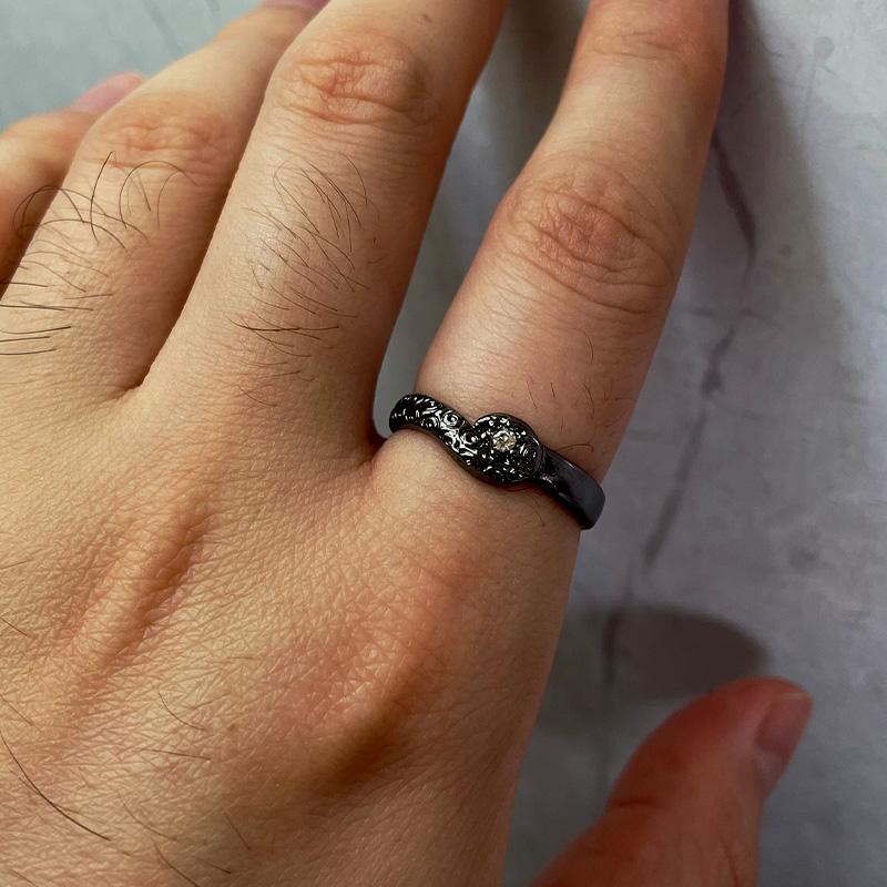 Inel Retro Negru Tentacul Cthulhu Pentru Bărbați Punk Gotic Rock Hiphop Inel Designer Handmade Zircon Accesorii Unisex Cadou pentru Îndrăgostiți