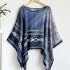 Women's Retro Ethnic Silk Scarf with Frog Button Shawl for Sun Protection