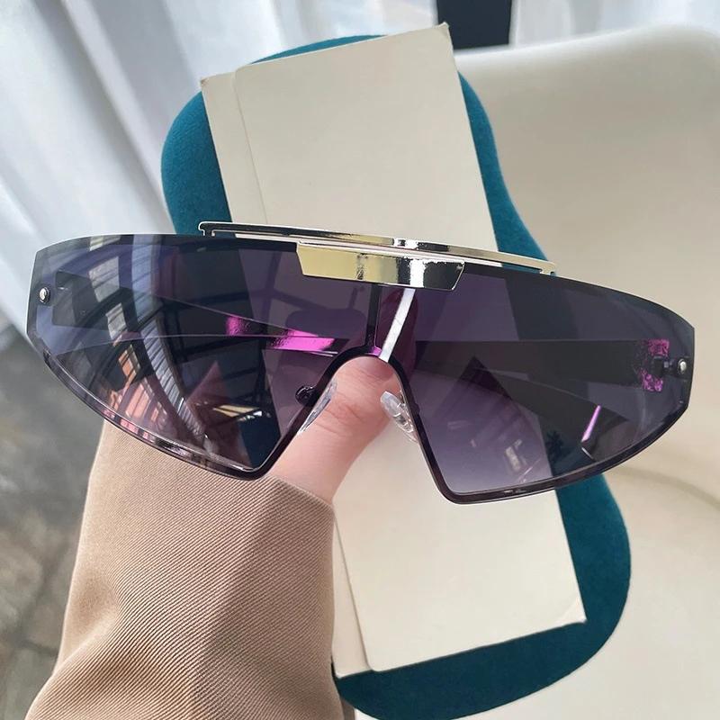 

Спортивные велосипедные очки Серебряные походные очки Солнцезащитные очки для ночной езды Интегрированная защита глаз и ветрозащитные очки