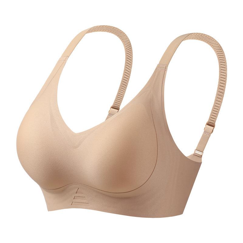 Soft Support, Pull and Gather, Seamless Underwear, Large Chest, Small Fixed Non-running Cup, Anti-sagging, No Steel Ring Bra.