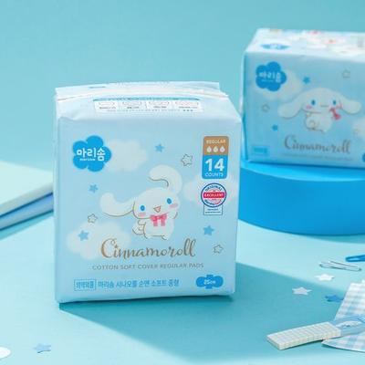 Marisom Sanrio 100% Βαμβακερό Μαλακό Σερβιέτα Υγιεινής (Επιλέξτε 1 από 2 μεγέθη: μεσαίο/μεγάλο)