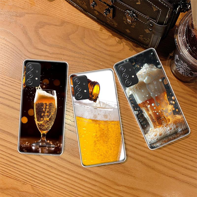 A Fresh Cold Beer Phone Case For Samsung A15 A25 A35 A55 Galaxy A12 A22 A32 A52S A72 A05S A02S A42 J6 J4 A6 A7 A8 A90 A80 J8 A9