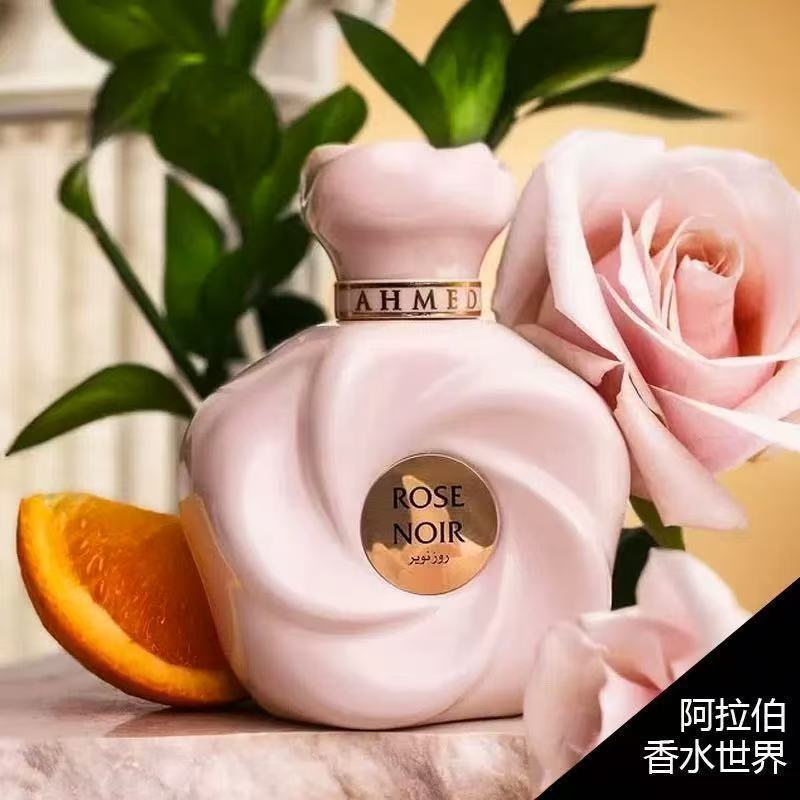 Ahmed AI Maghribi Rose Noir Sicily Perfume Long-Lasting Scent Cross-Border Bestseller Classic Floral 100ml