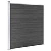 VidaXL Fence Panel Set Garden Barrier Fence Wall Balcony Edging Patio Terrace Outdoor WPC 3070441